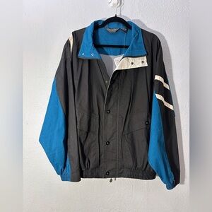 Christian DIOR Monsieur Deadstock NWT Vintage 90s Color Block Zip black Jacket